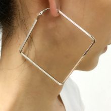Women’s Minimalistic Square Hoop Earrings