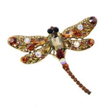 Crystal Vintage Dragonfly Brooches for Women
